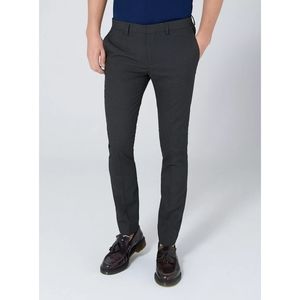 Topman Charcoal Ultra Skinny Fit Dress Pants